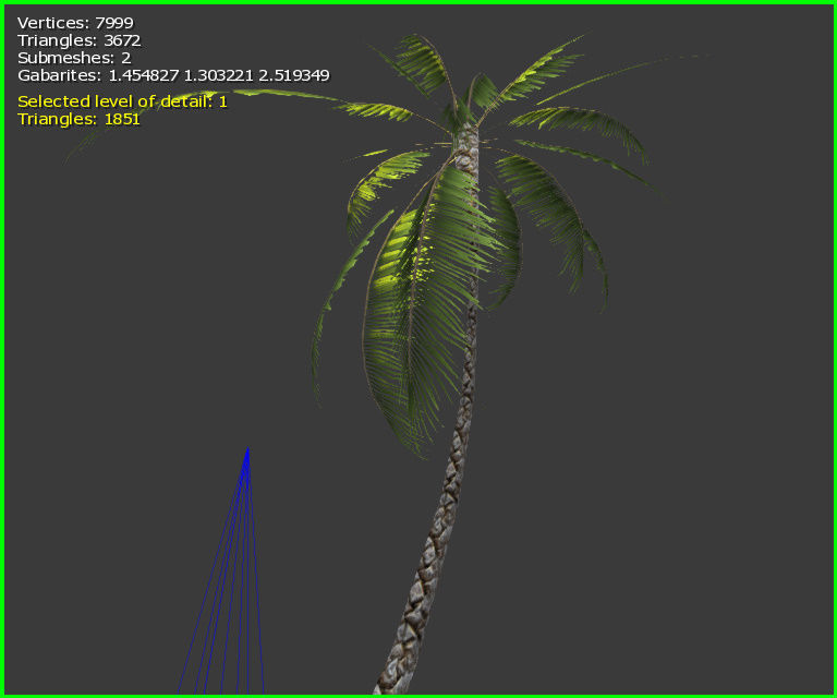 3D Palm Tree Low-poly 3D model_12