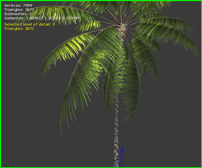 3D Palm Tree Low-poly 3D model_14