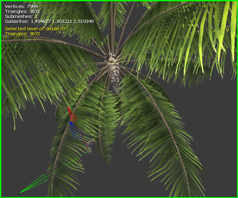 3D Palm Tree Low-poly 3D model_10