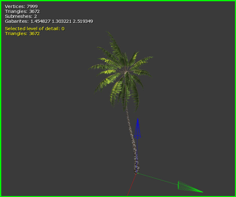 3D Palm Tree Low-poly 3D model_3