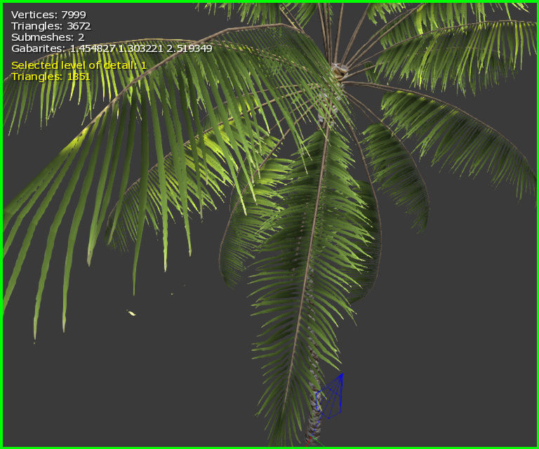 3D Palm Tree Low-poly 3D model_16