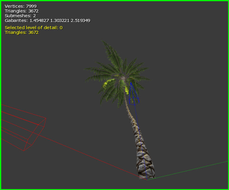 3D Palm Tree Low-poly 3D model_19