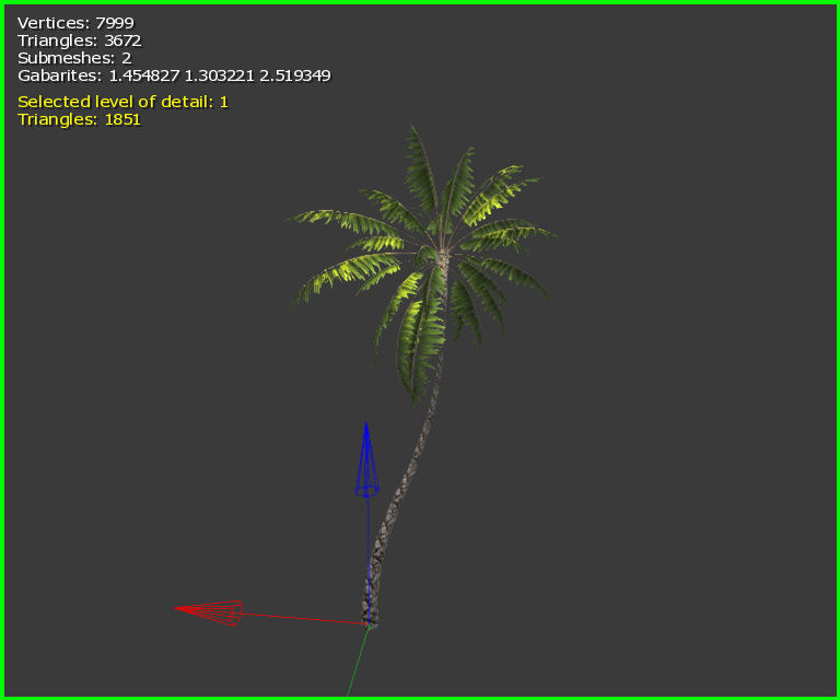3D Palm Tree Low-poly 3D model_6