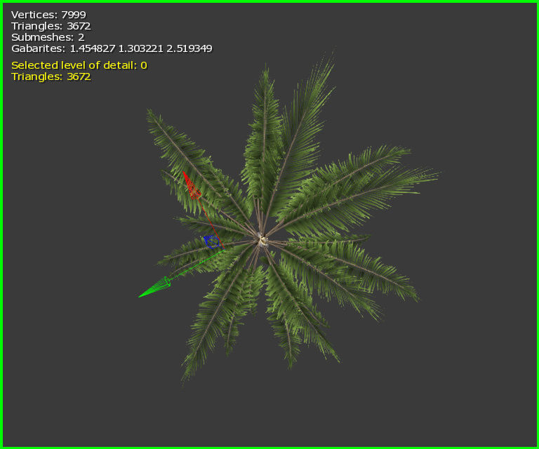 3D Palm Tree Low-poly 3D model_21