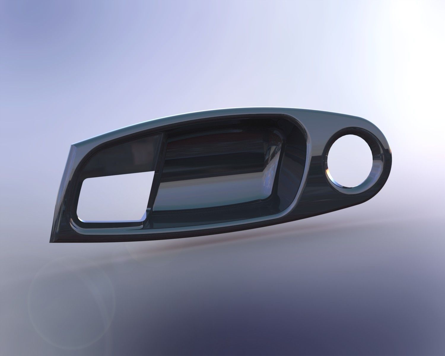 Door Handle Bezel 3D model_3