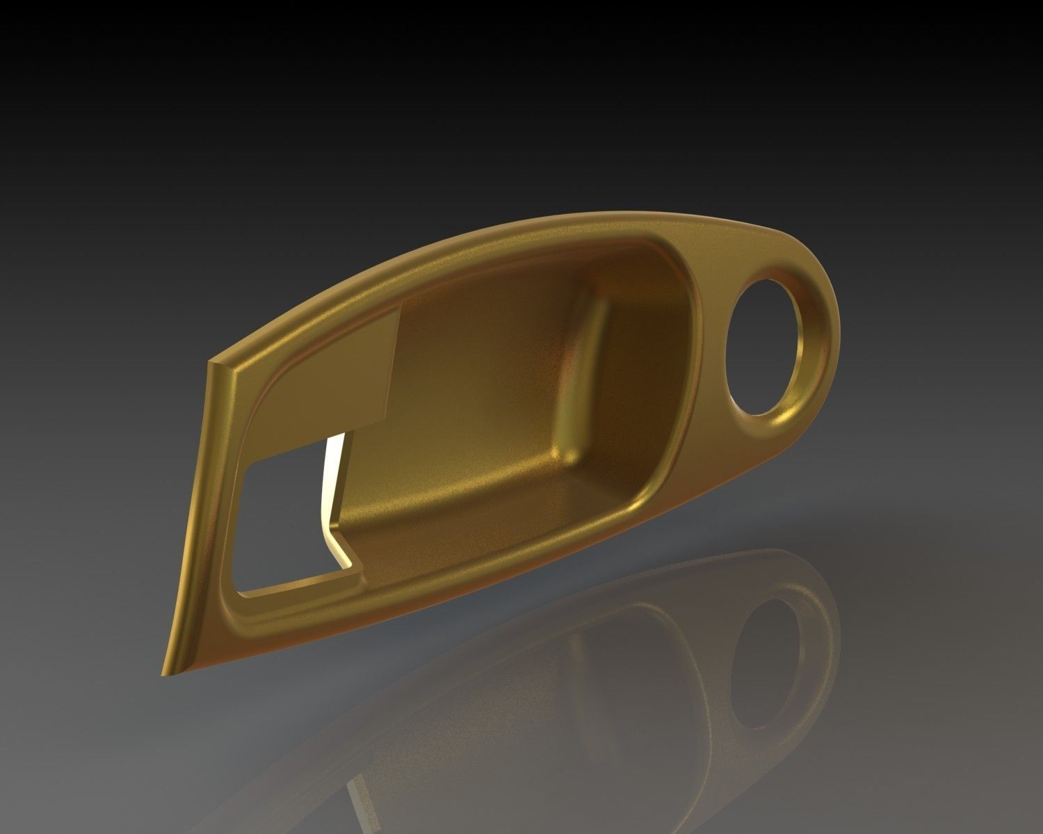 Door Handle Bezel 3D model_1