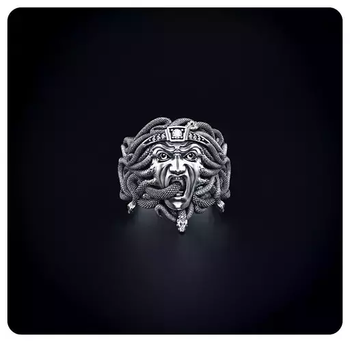 Gorgon ring 3D print model