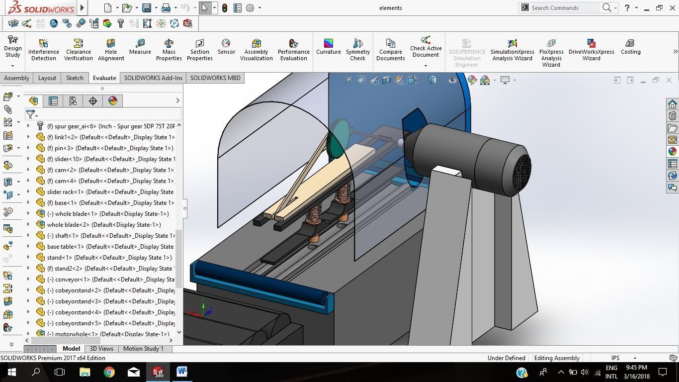 Steel Plate Puncher with Conveyor feed 3D print model_3