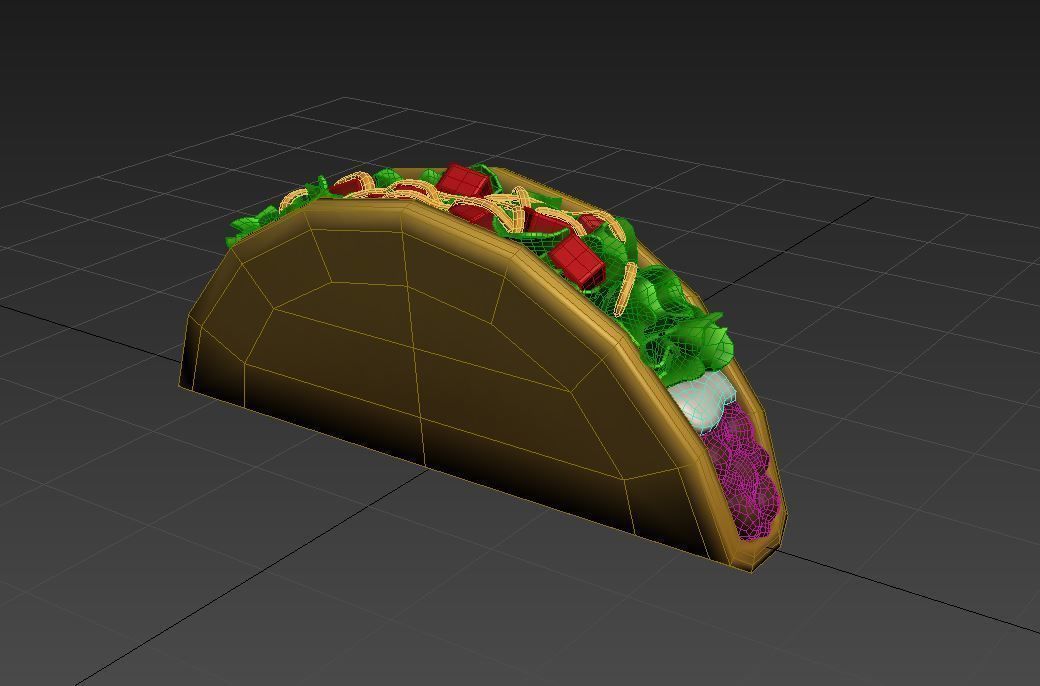 Cartoon Taco 3D model_12