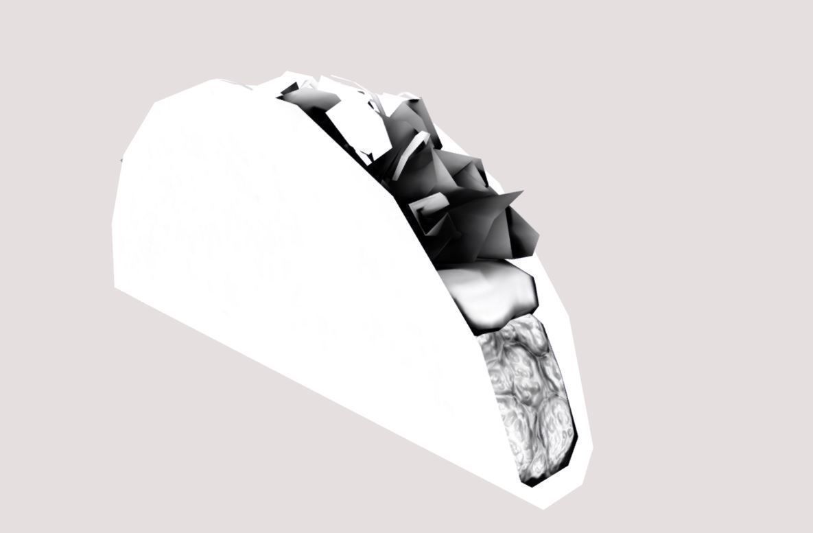Low poly Taco Low-poly 3D model_12
