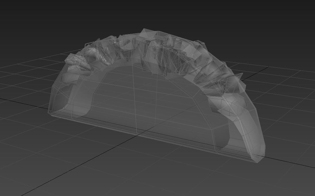 Low poly Taco Low-poly 3D model_16