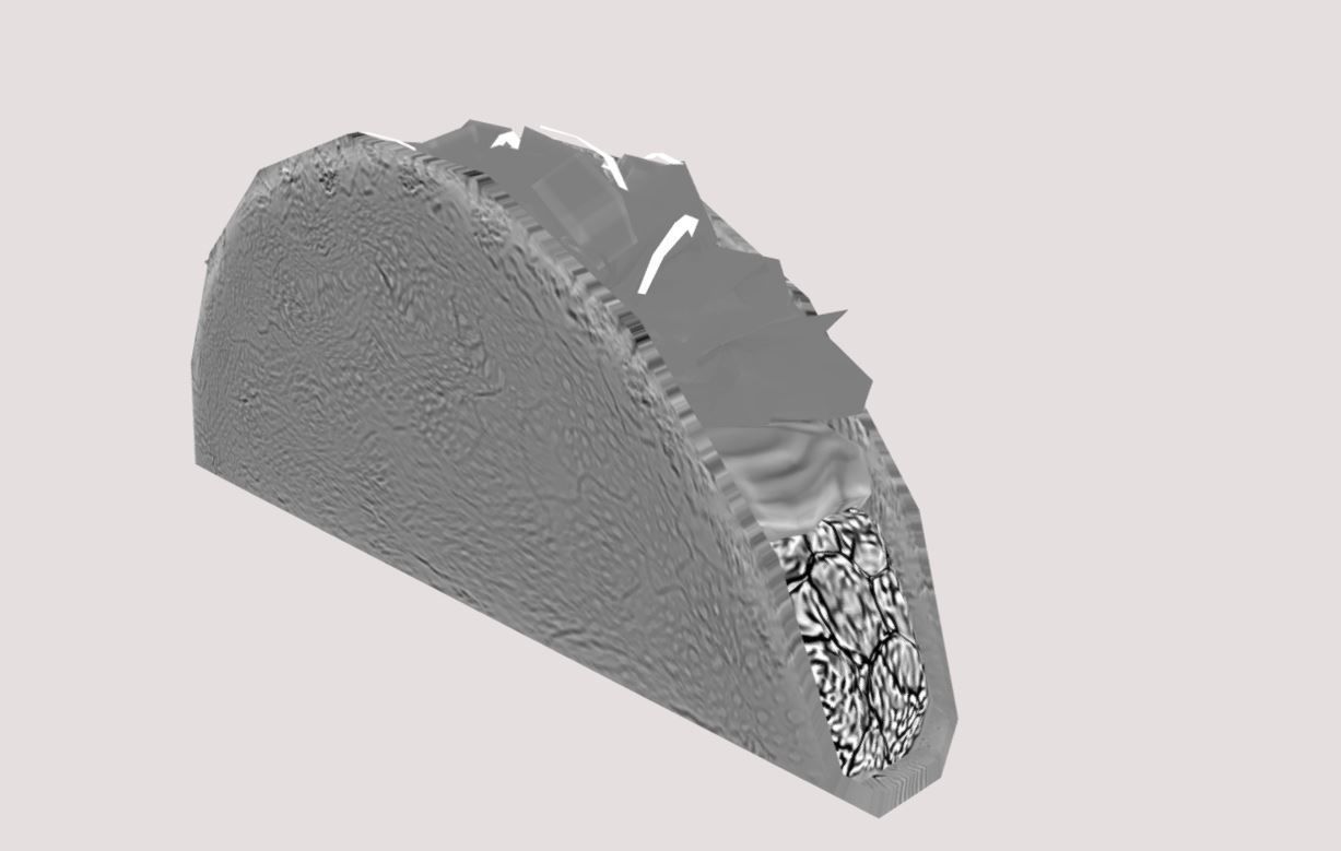 Low poly Taco Low-poly 3D model_13