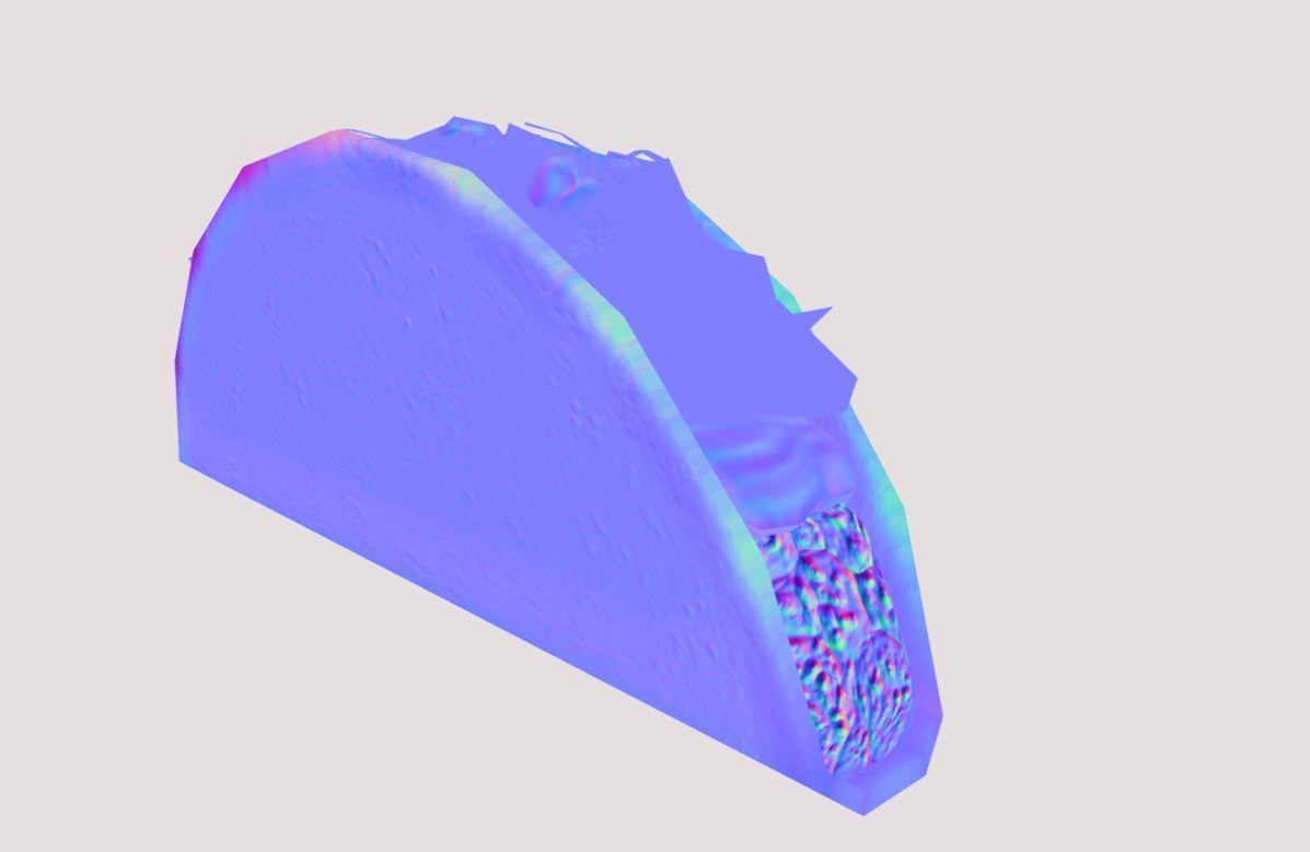 Low poly Taco Low-poly 3D model_11