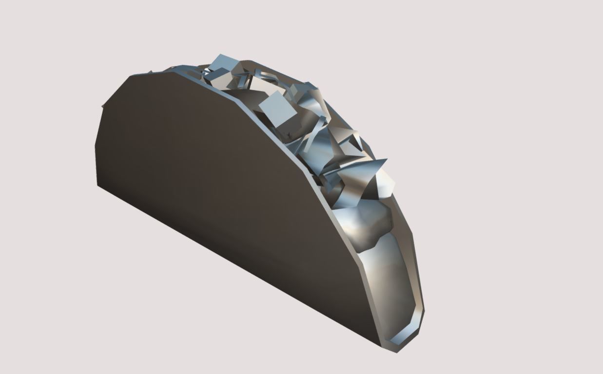 Low poly Taco Low-poly 3D model_14