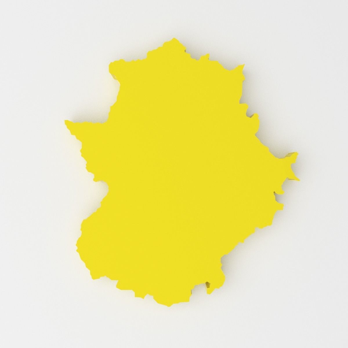 Map of Spain Low-poly 3D model_16