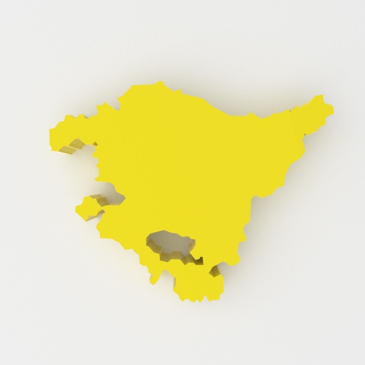 Map of Spain Low-poly 3D model_22