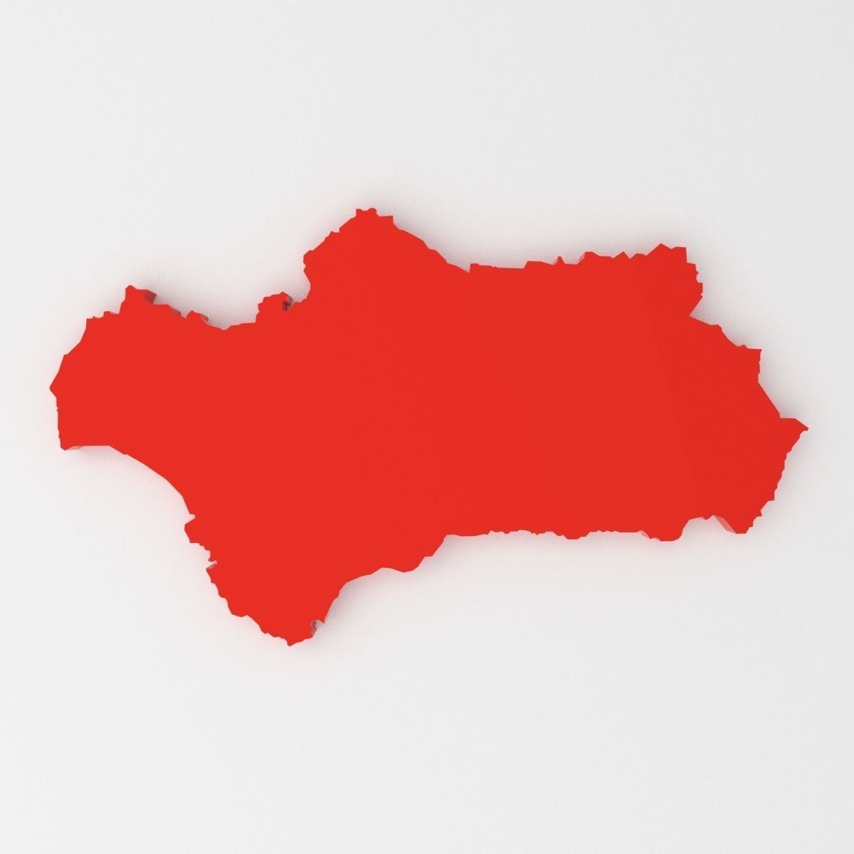 Map of Spain Low-poly 3D model_18