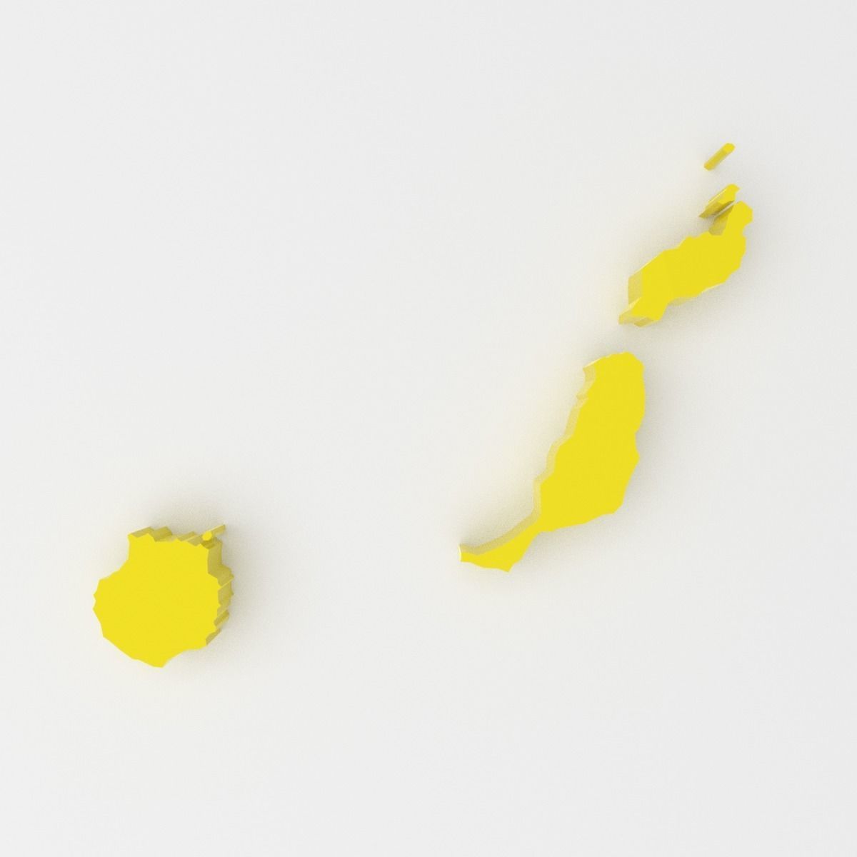 Map of Spain Low-poly 3D model_28