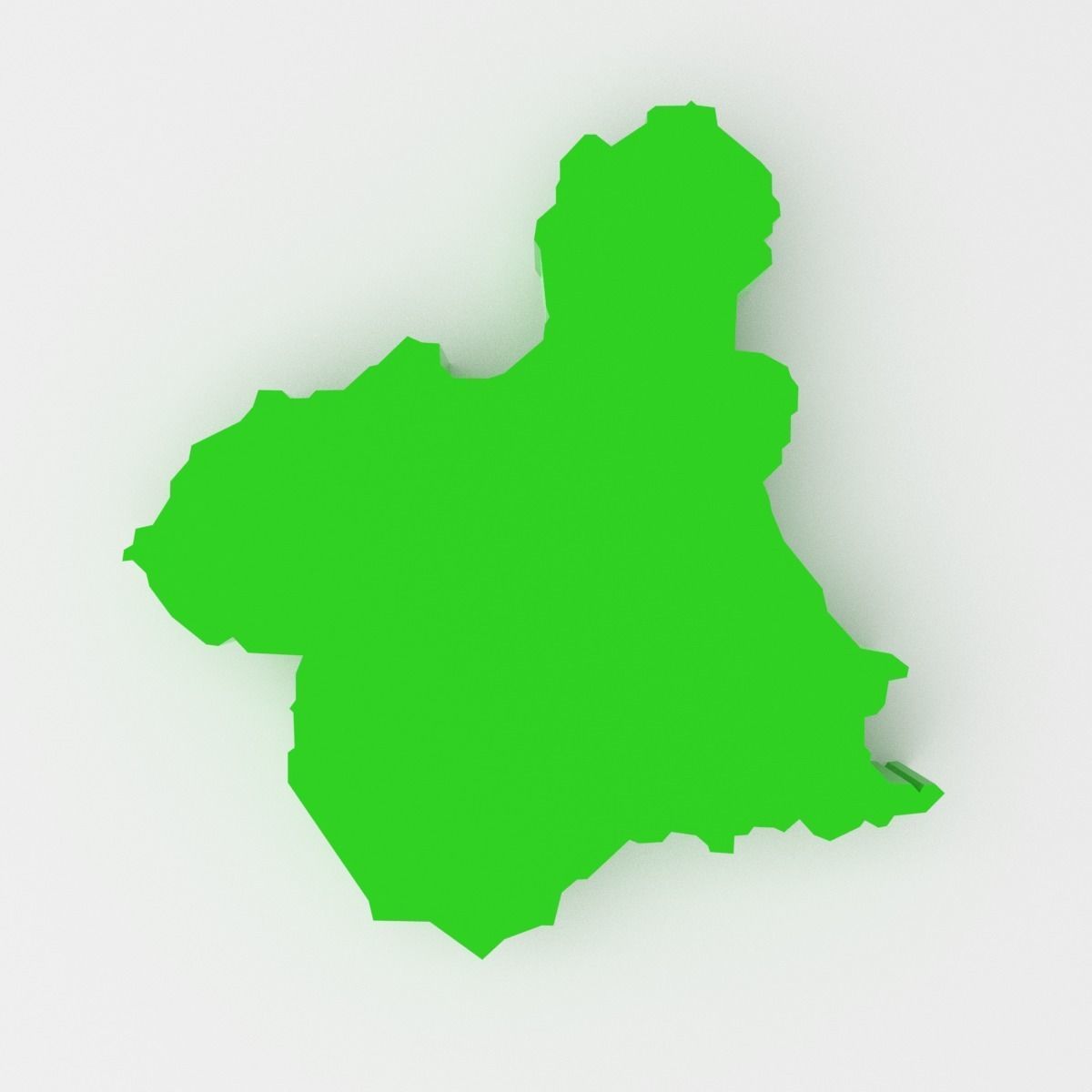 Map of Spain Low-poly 3D model_24