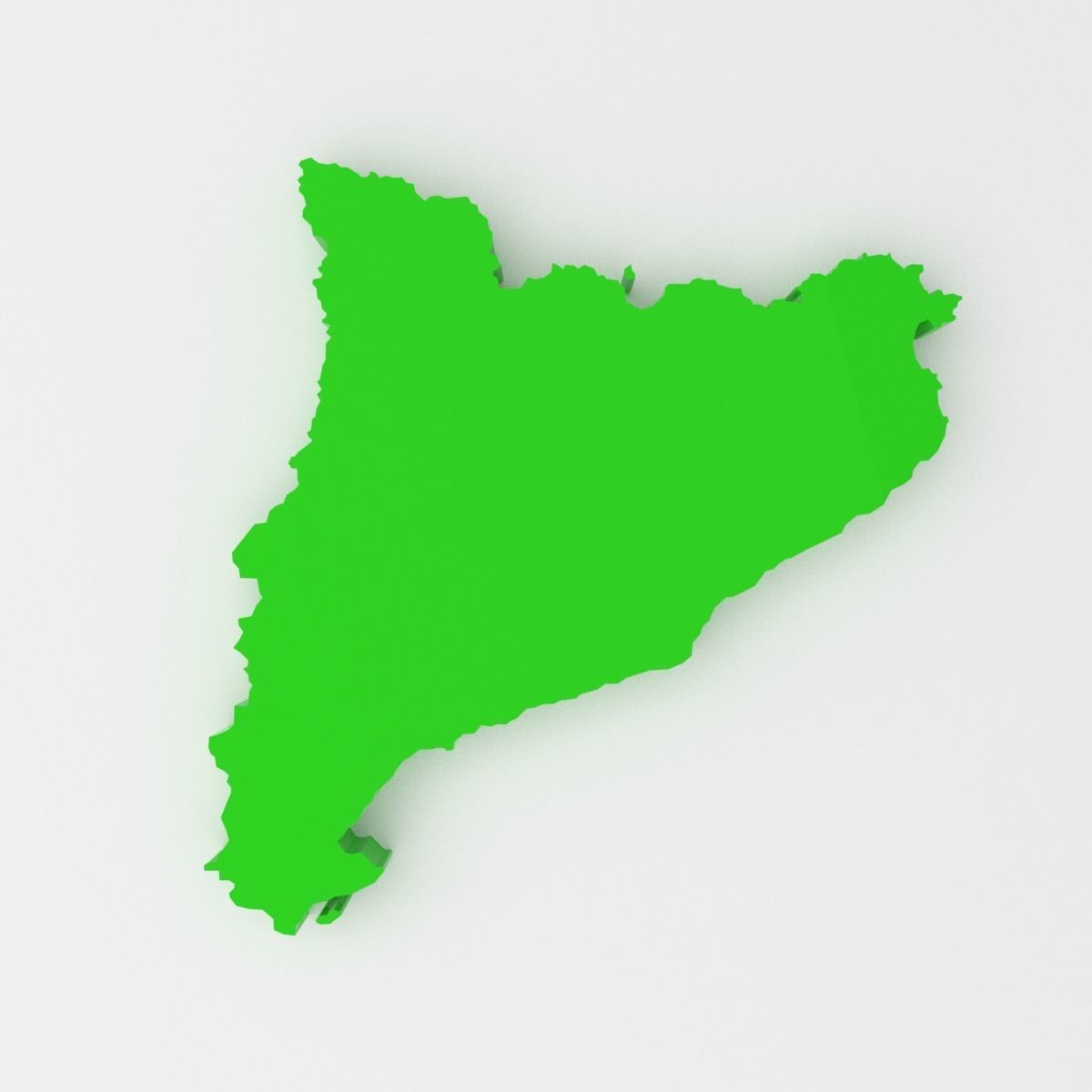 Map of Spain Low-poly 3D model_35