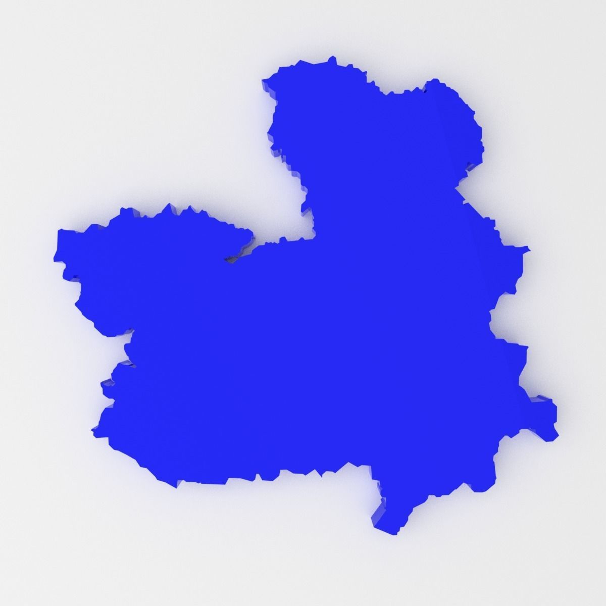 Map of Spain Low-poly 3D model_17