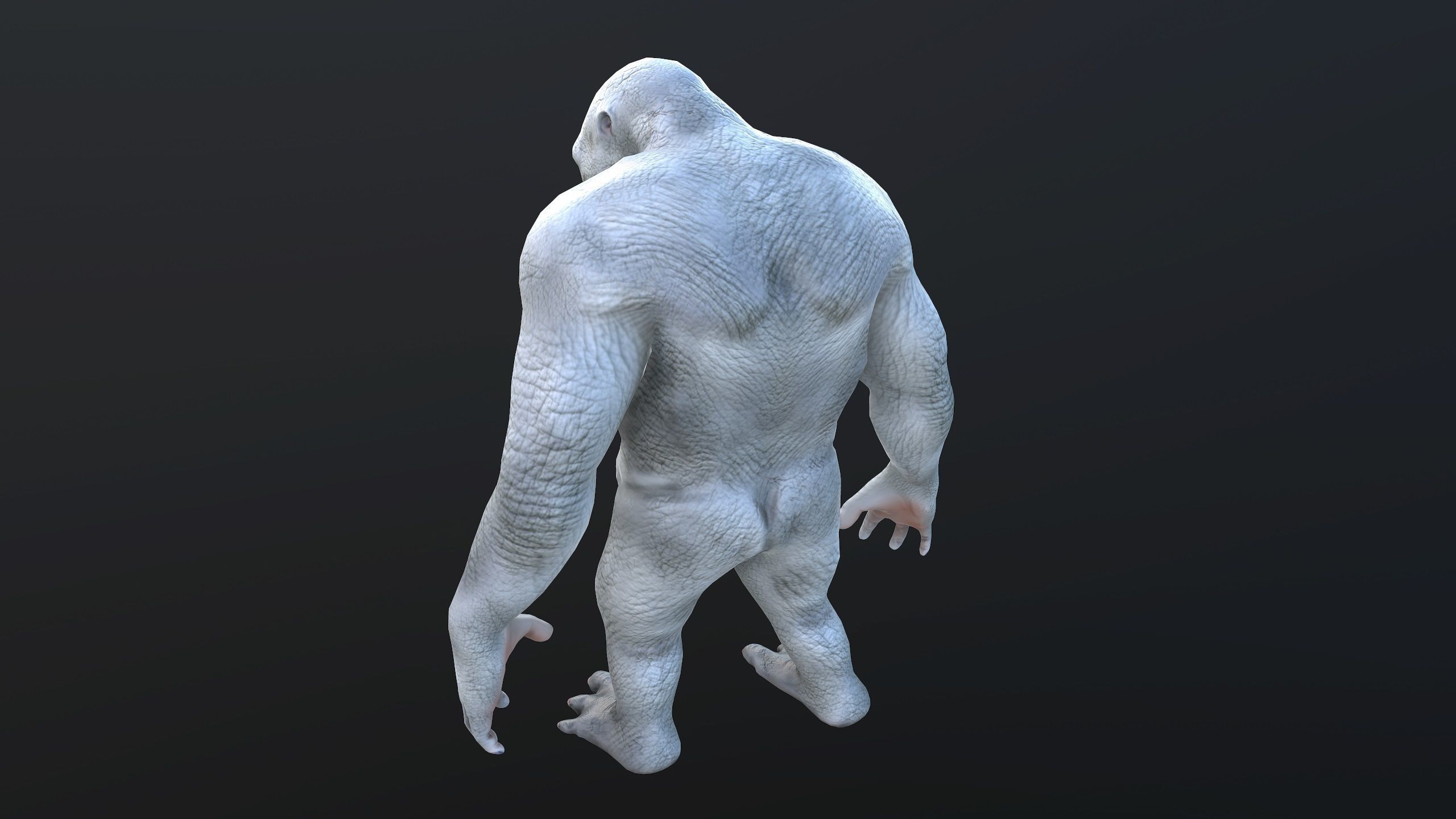 Monster - Troll Low-poly 3D model_7