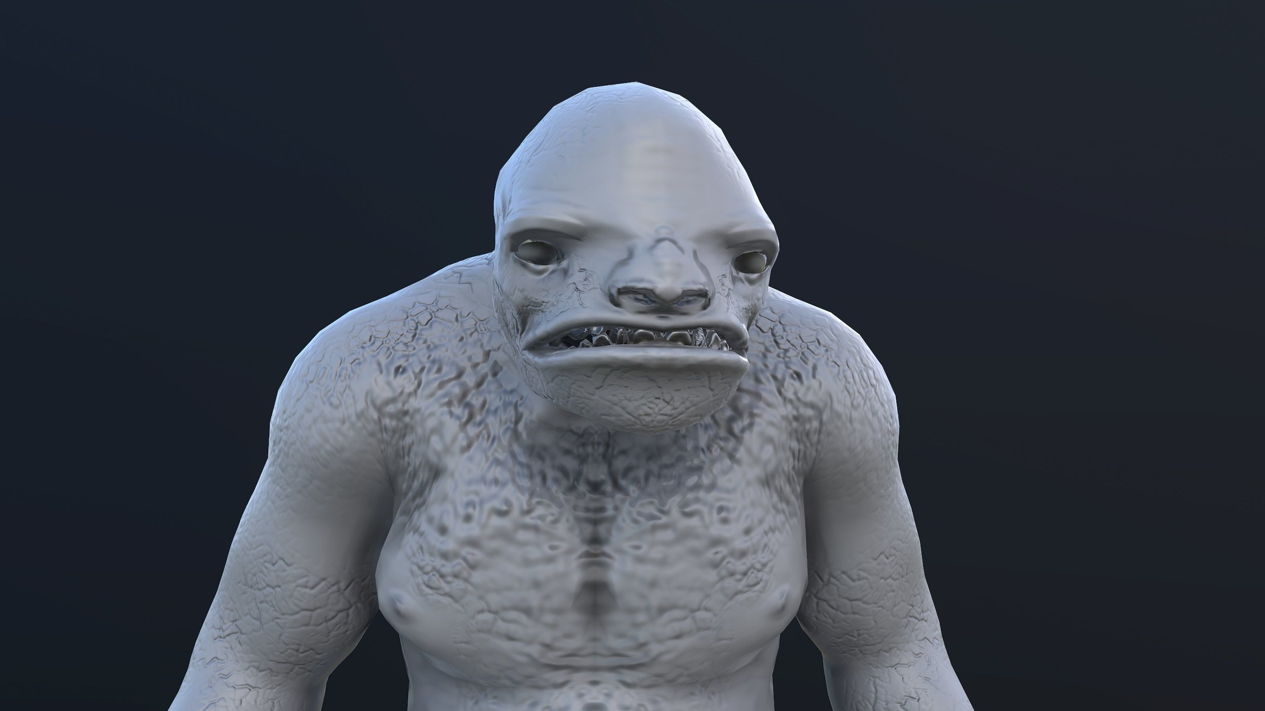 Monster - Troll Low-poly 3D model_12