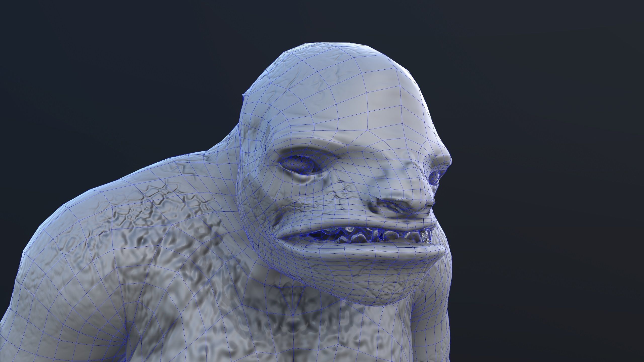 Monster - Troll Low-poly 3D model_18