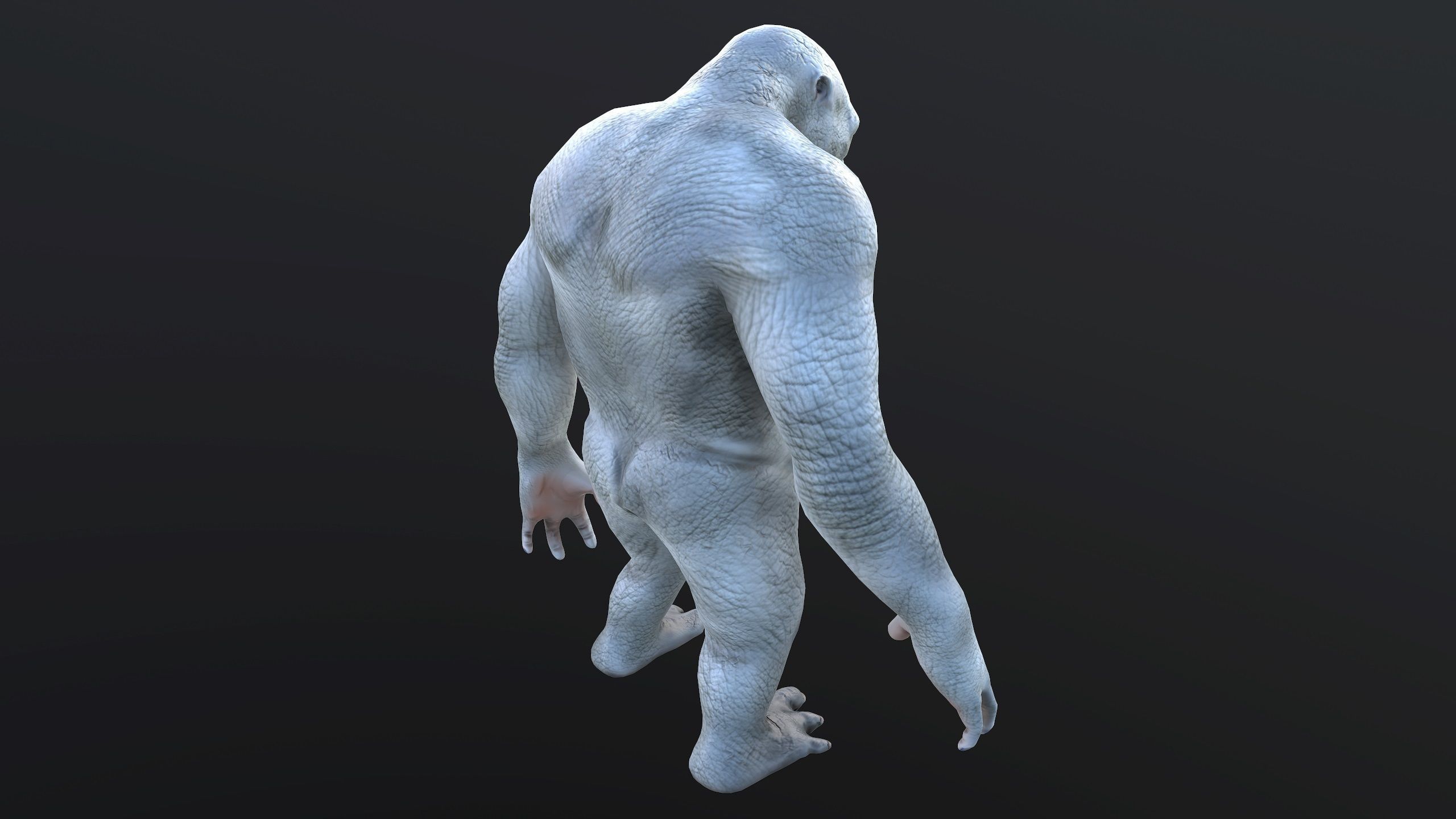 Monster - Troll Low-poly 3D model_6