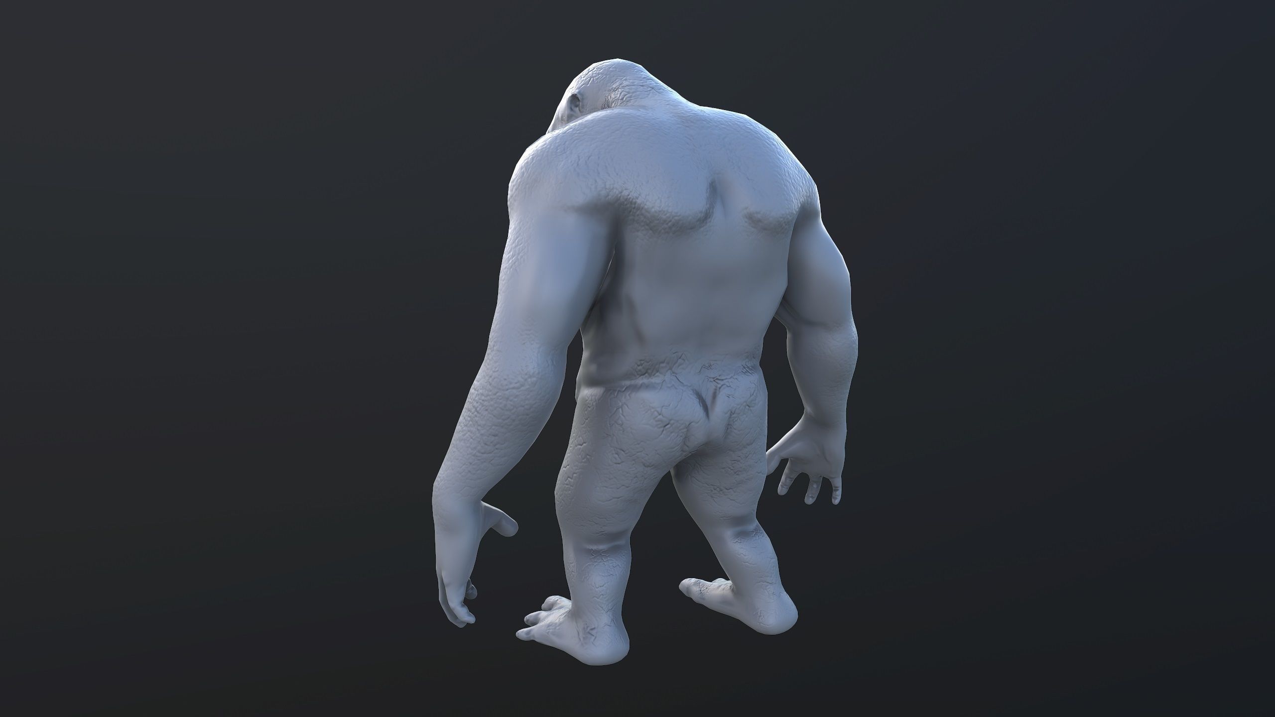 Monster - Troll Low-poly 3D model_11