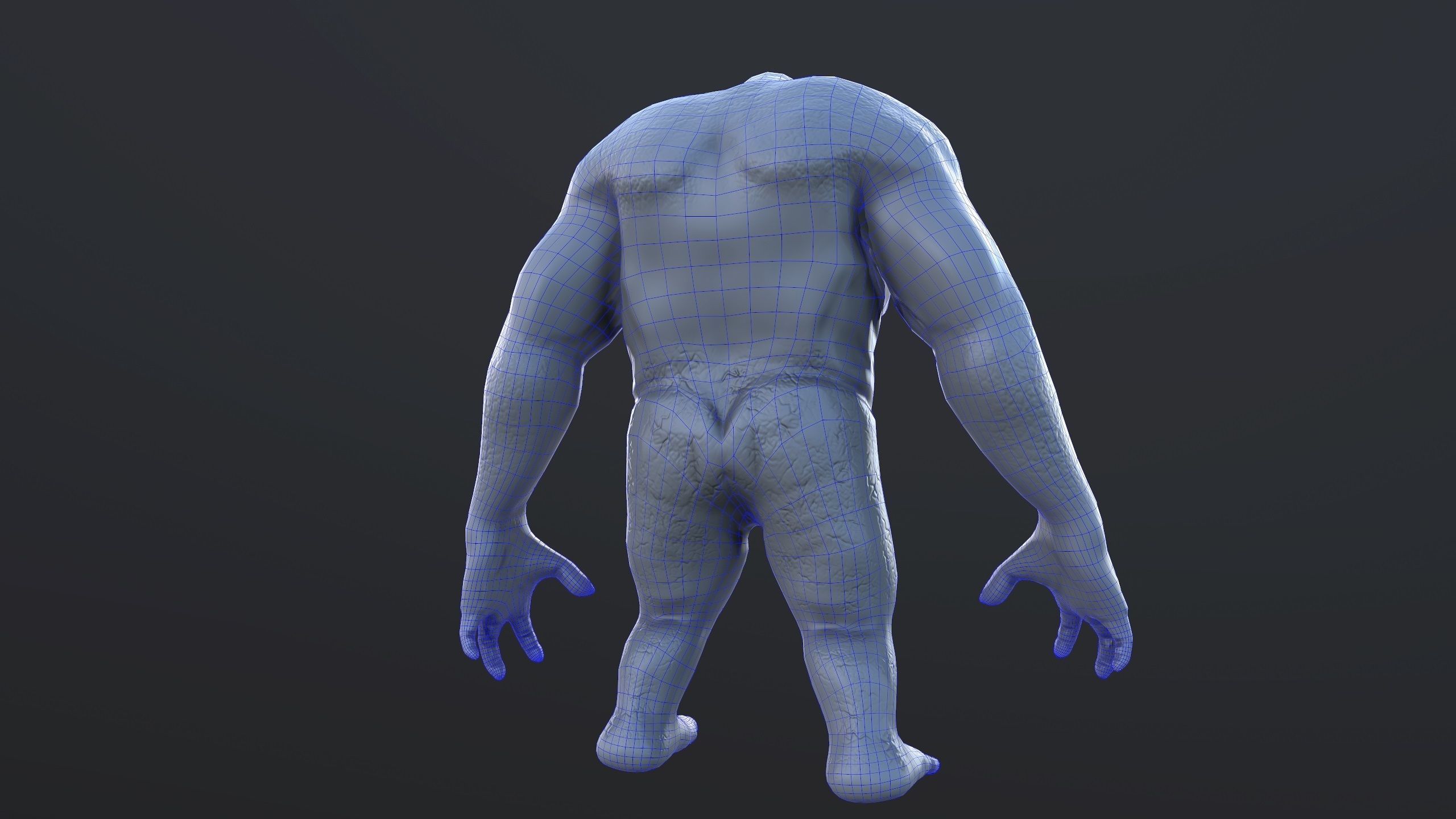 Monster - Troll Low-poly 3D model_17