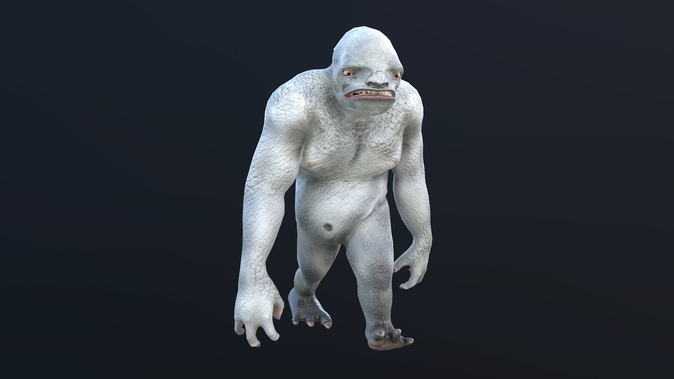 Monster - Troll Low-poly 3D model_16