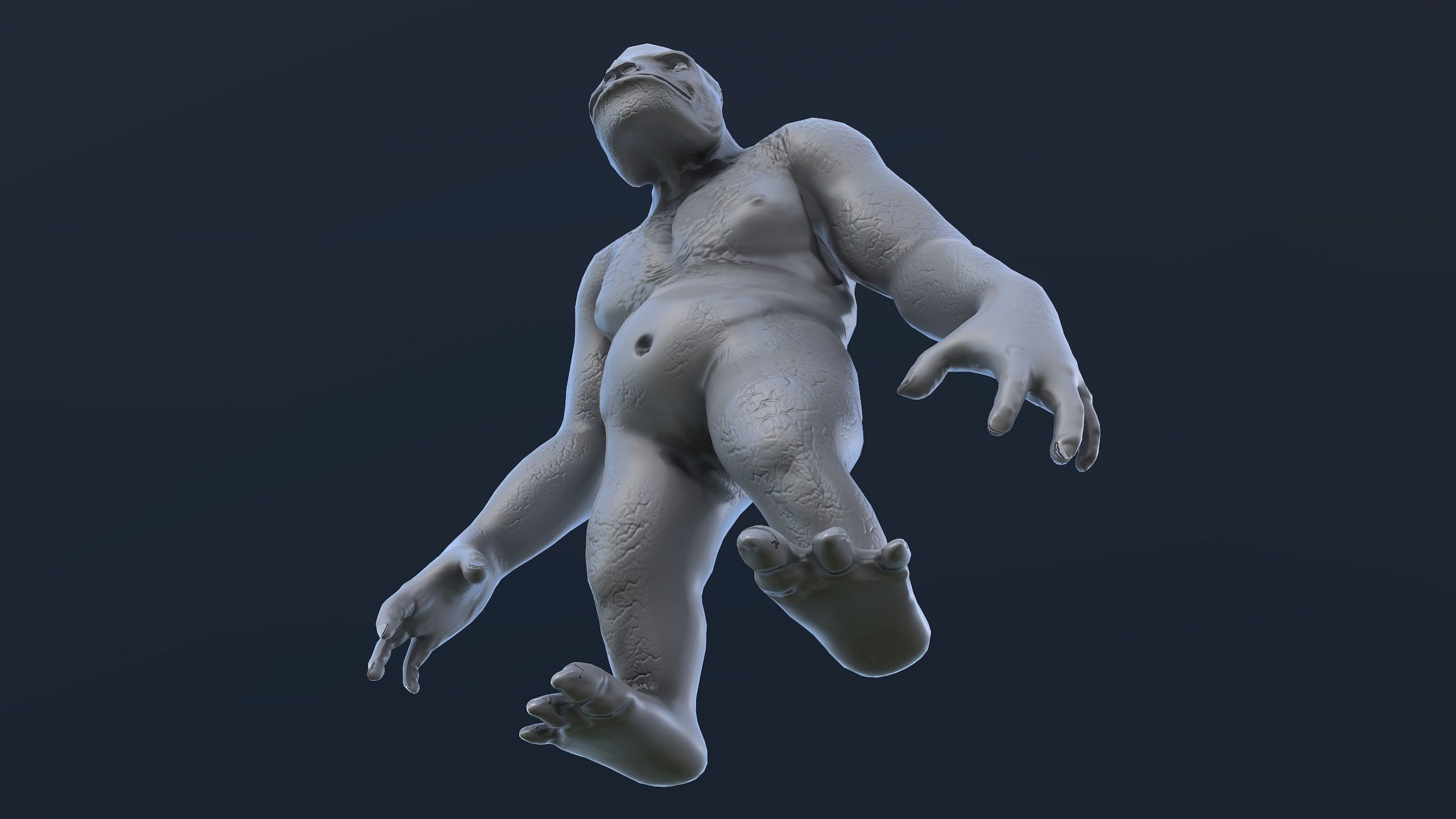 Monster - Troll Low-poly 3D model_14