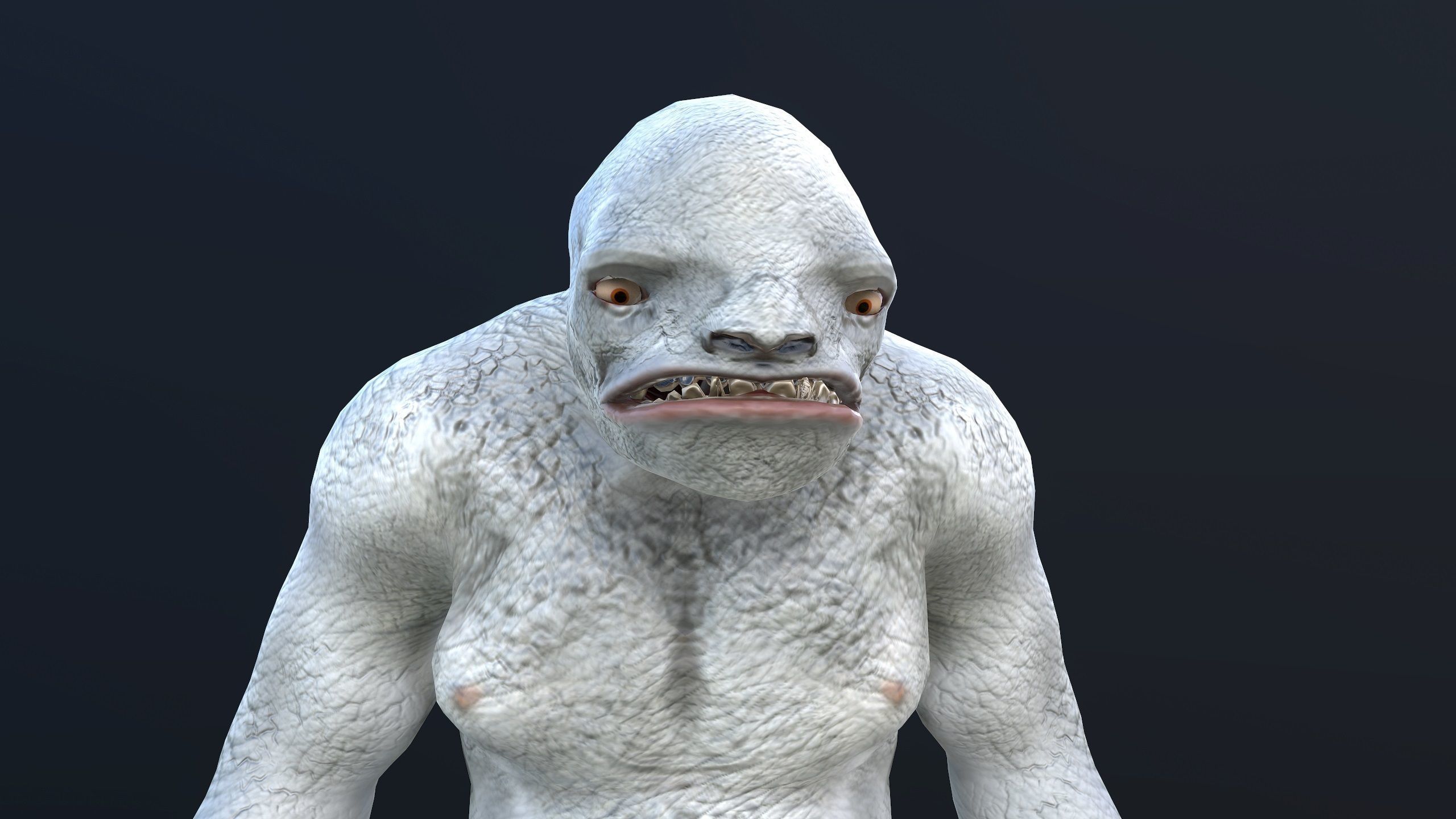 Monster - Troll Low-poly 3D model_13