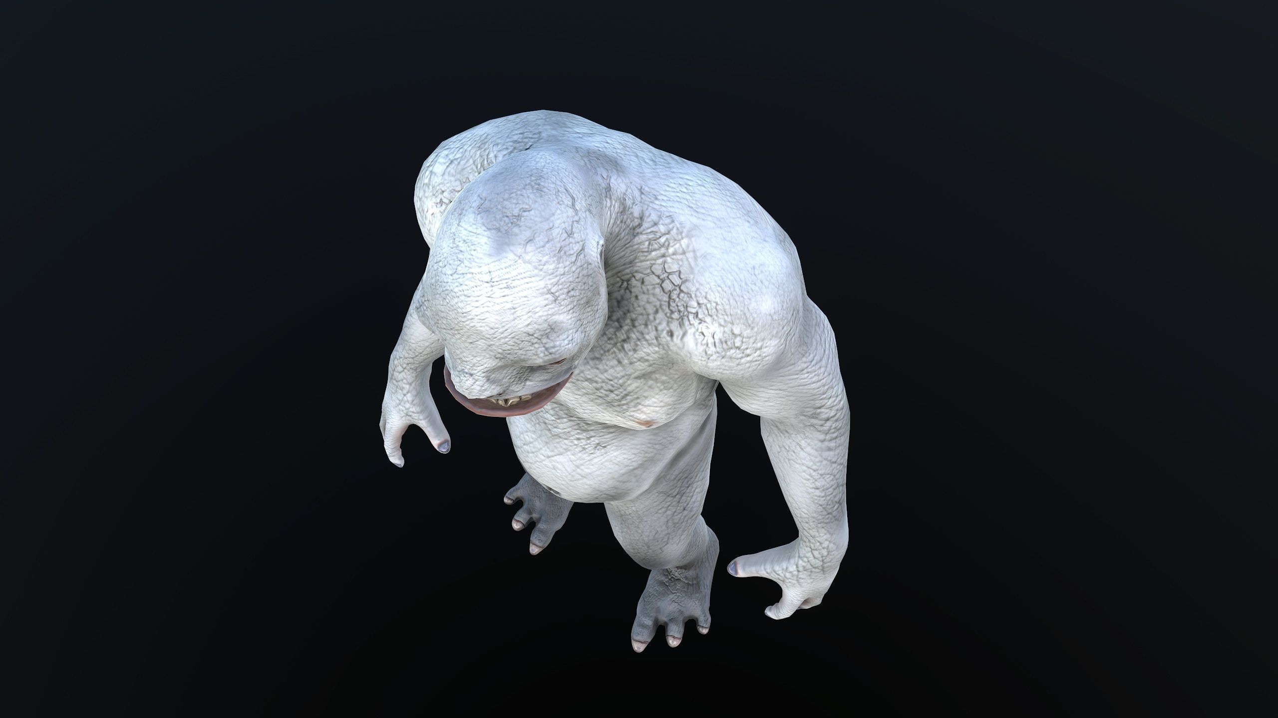 Monster - Troll Low-poly 3D model_4