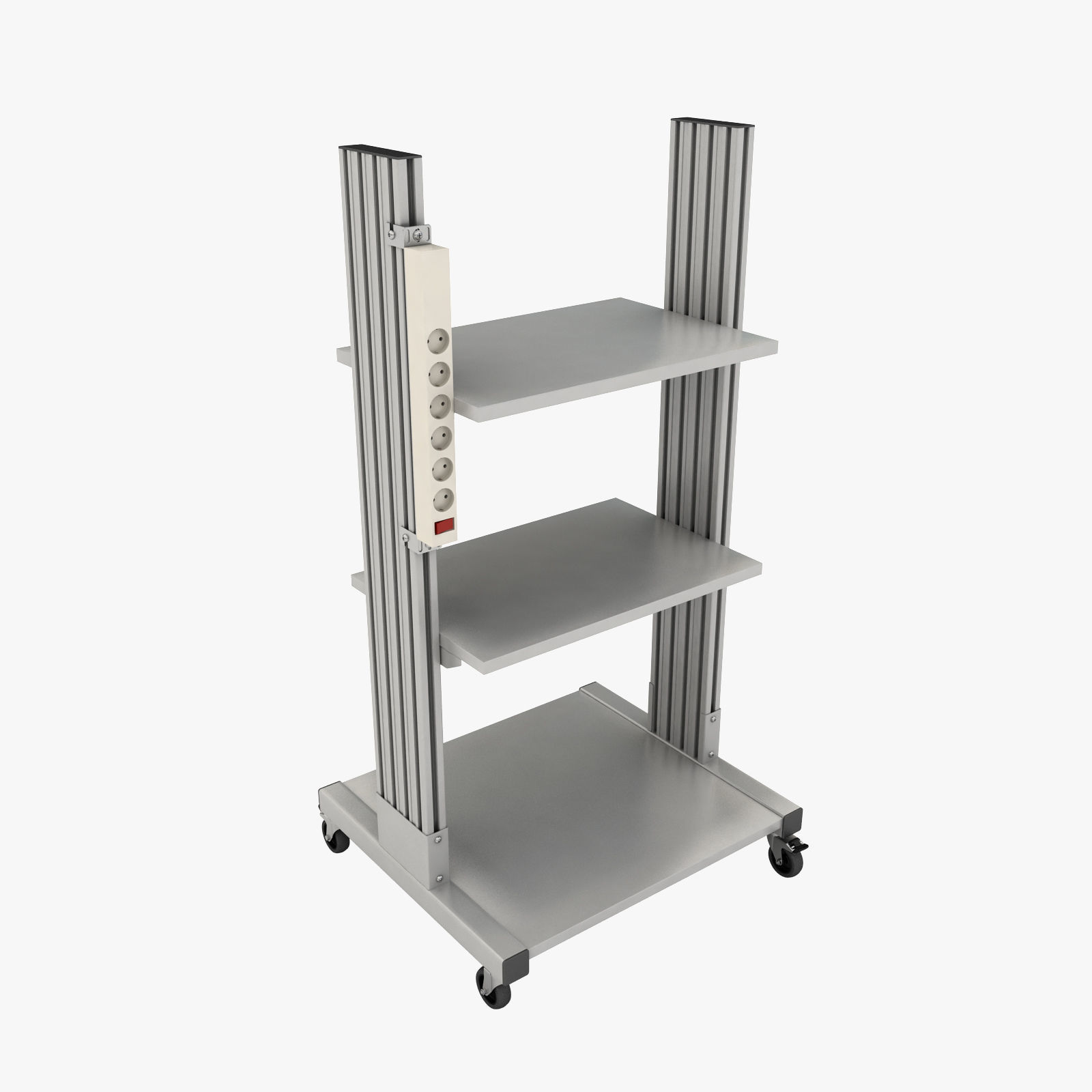 Mobile rack for electrical equipment 3 3D model_0