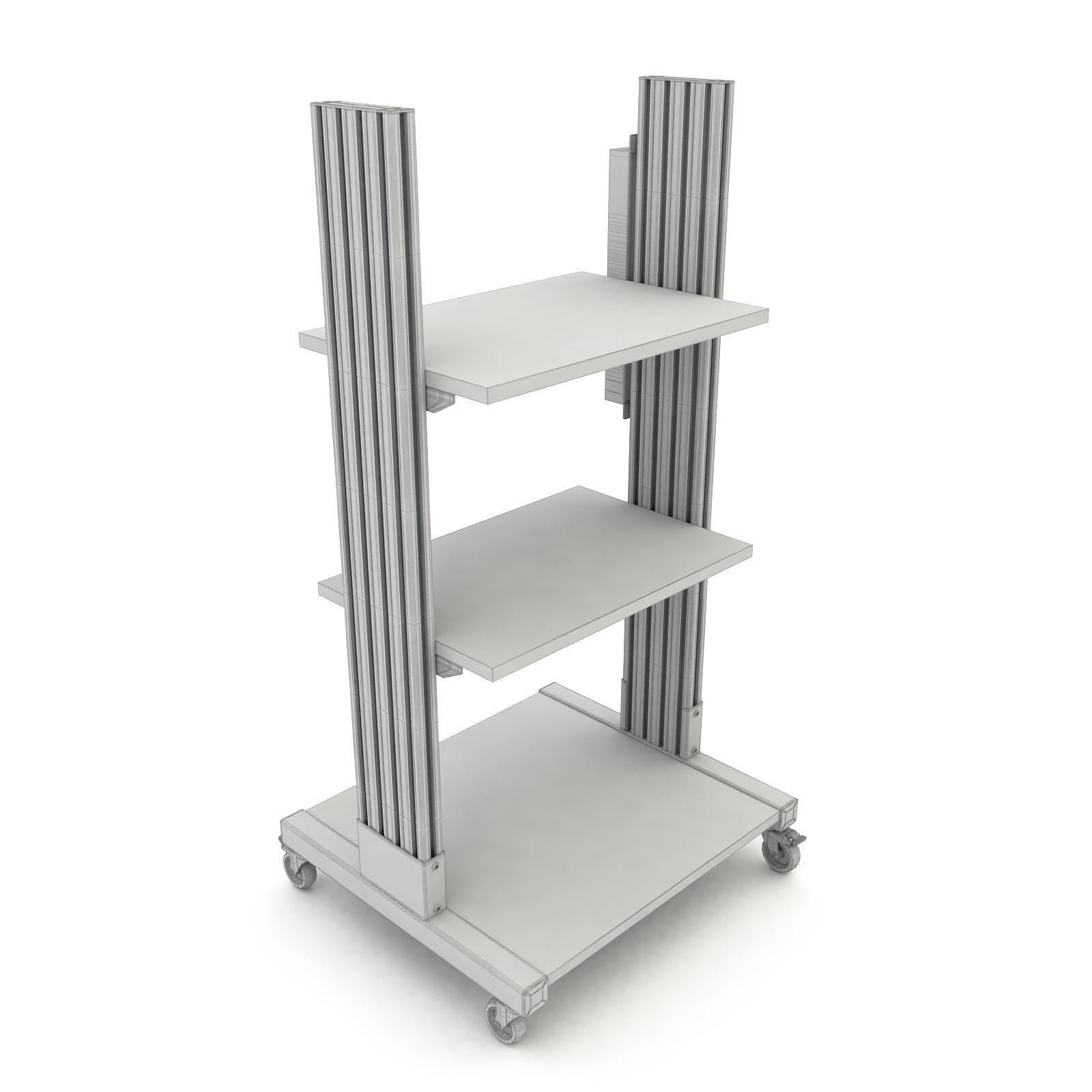 Mobile rack for electrical equipment 3 3D model_5