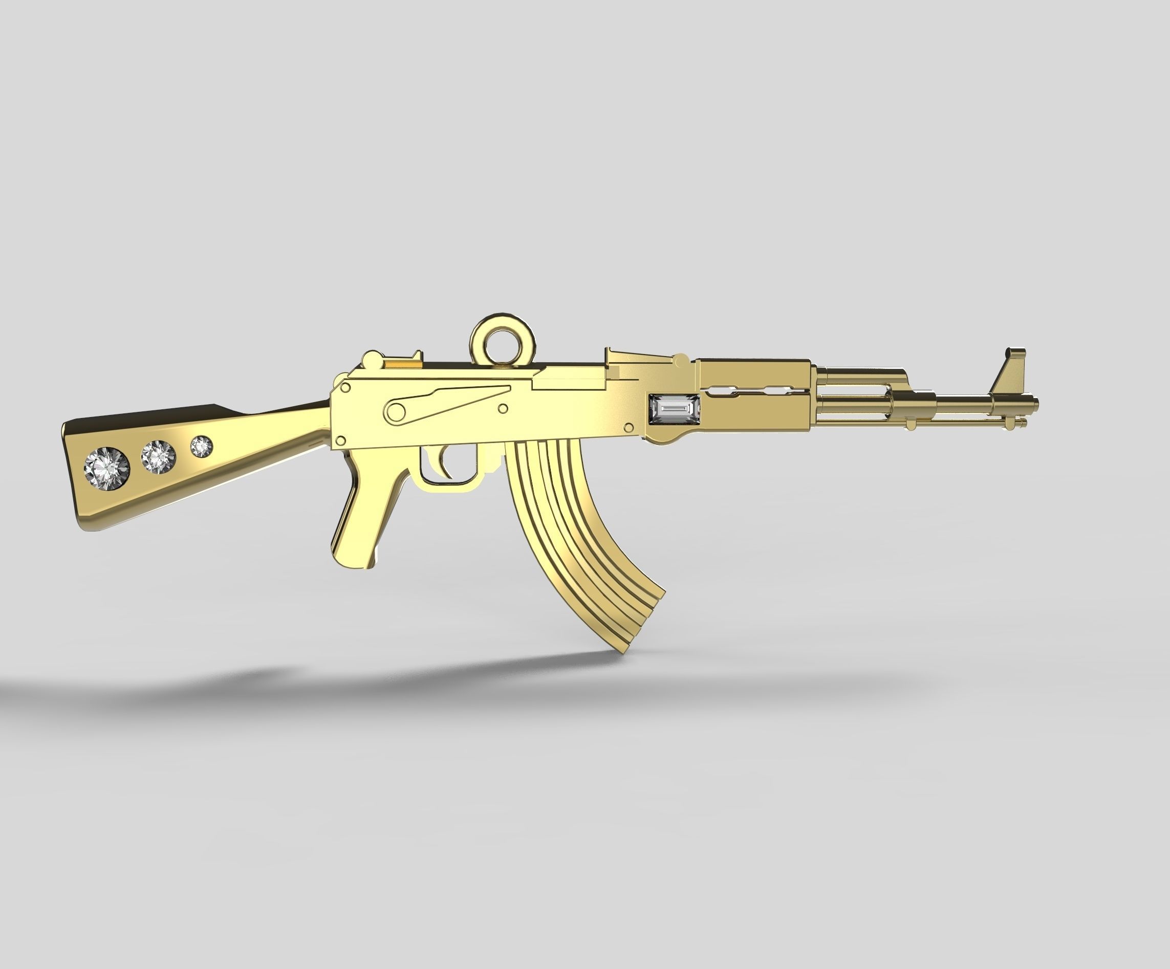 AK 47 3D print model_1