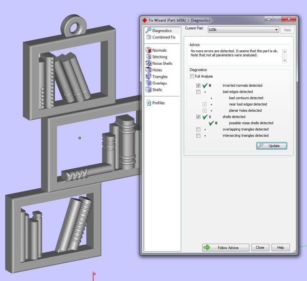 Pendant Books 3D print model 3D print model_3