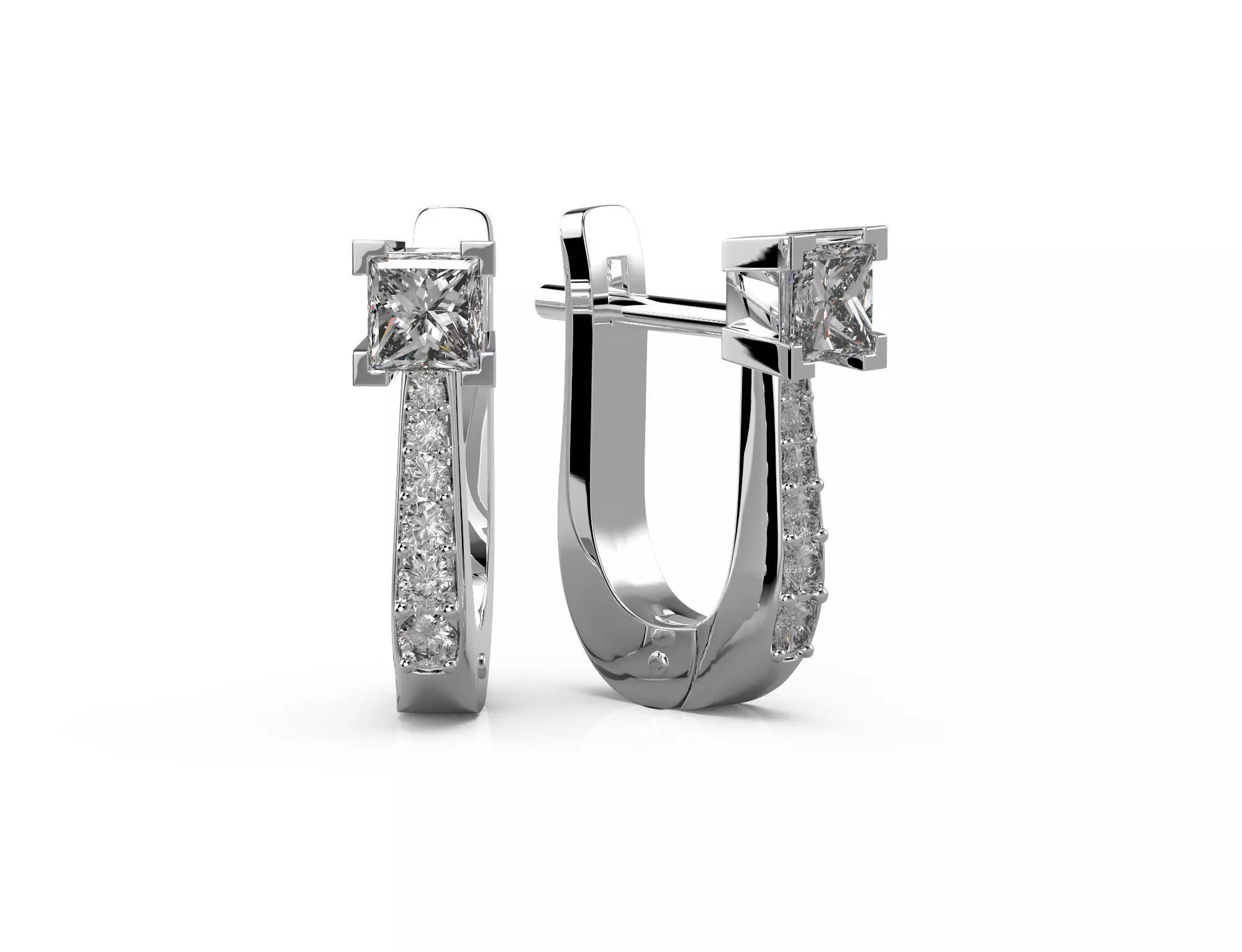 150520 E Pack of 4 classic earrings 3D print model_0