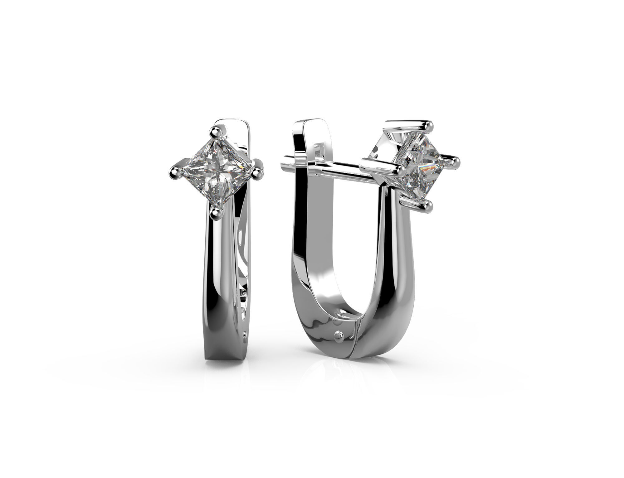 150520 E Pack of 4 classic earrings 3D print model_1