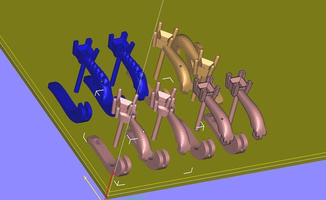 150520 E Pack of 4 classic earrings 3D print model_4