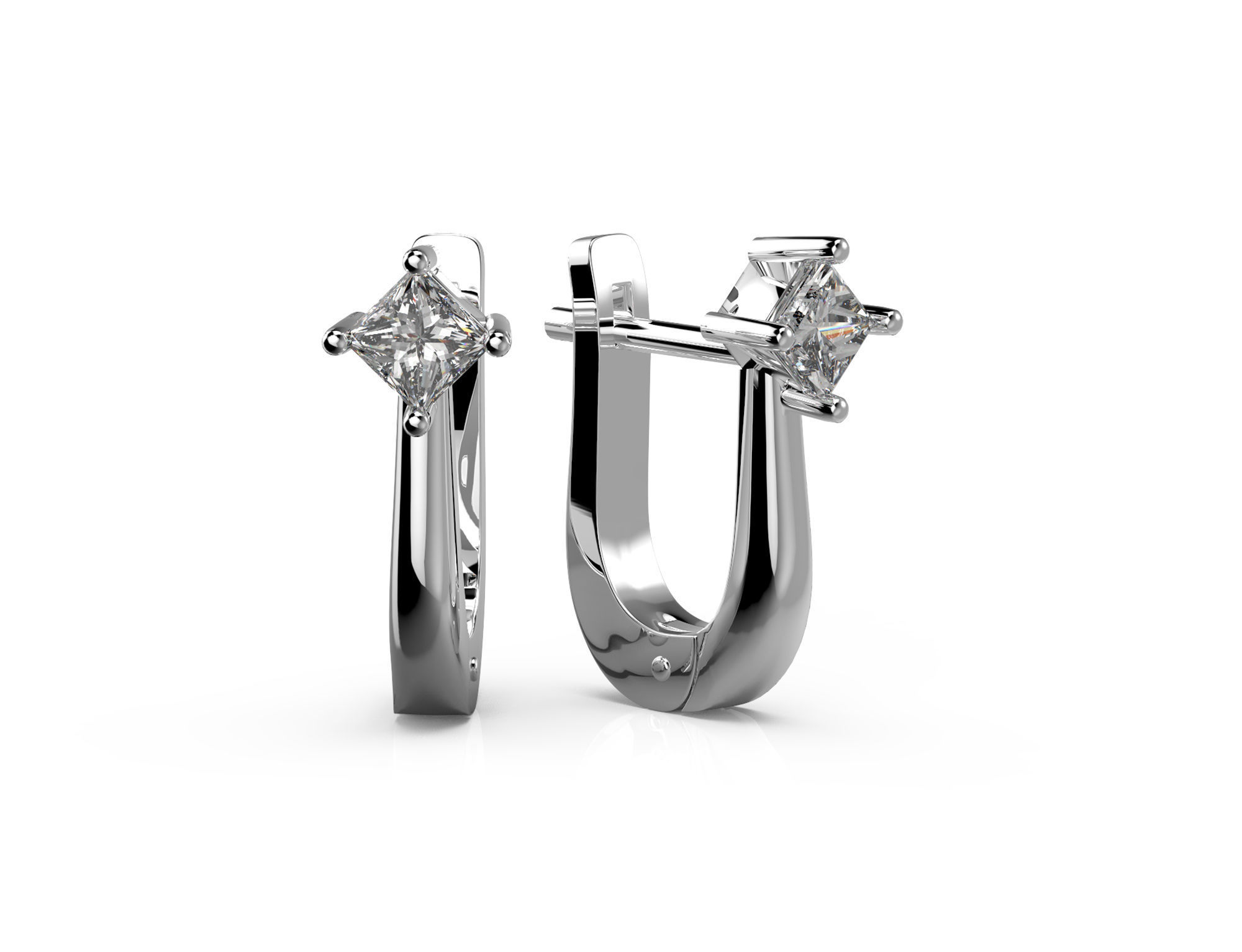 150520 E Pack of 4 classic earrings 3D print model_3