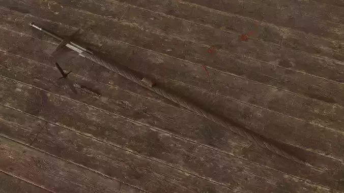 Damascus Claymore Free low-poly 3D model