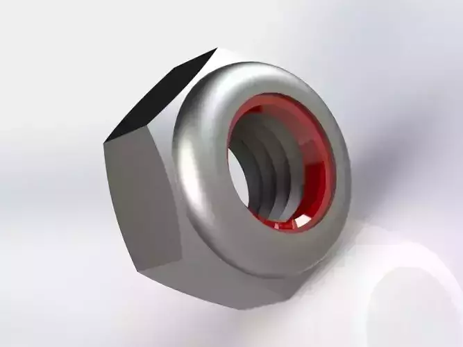 Porca sextavada auto travante M6 Self locking hex nut M6