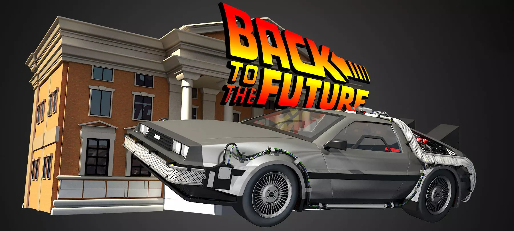 DeLorean - Back To The Future 3D model