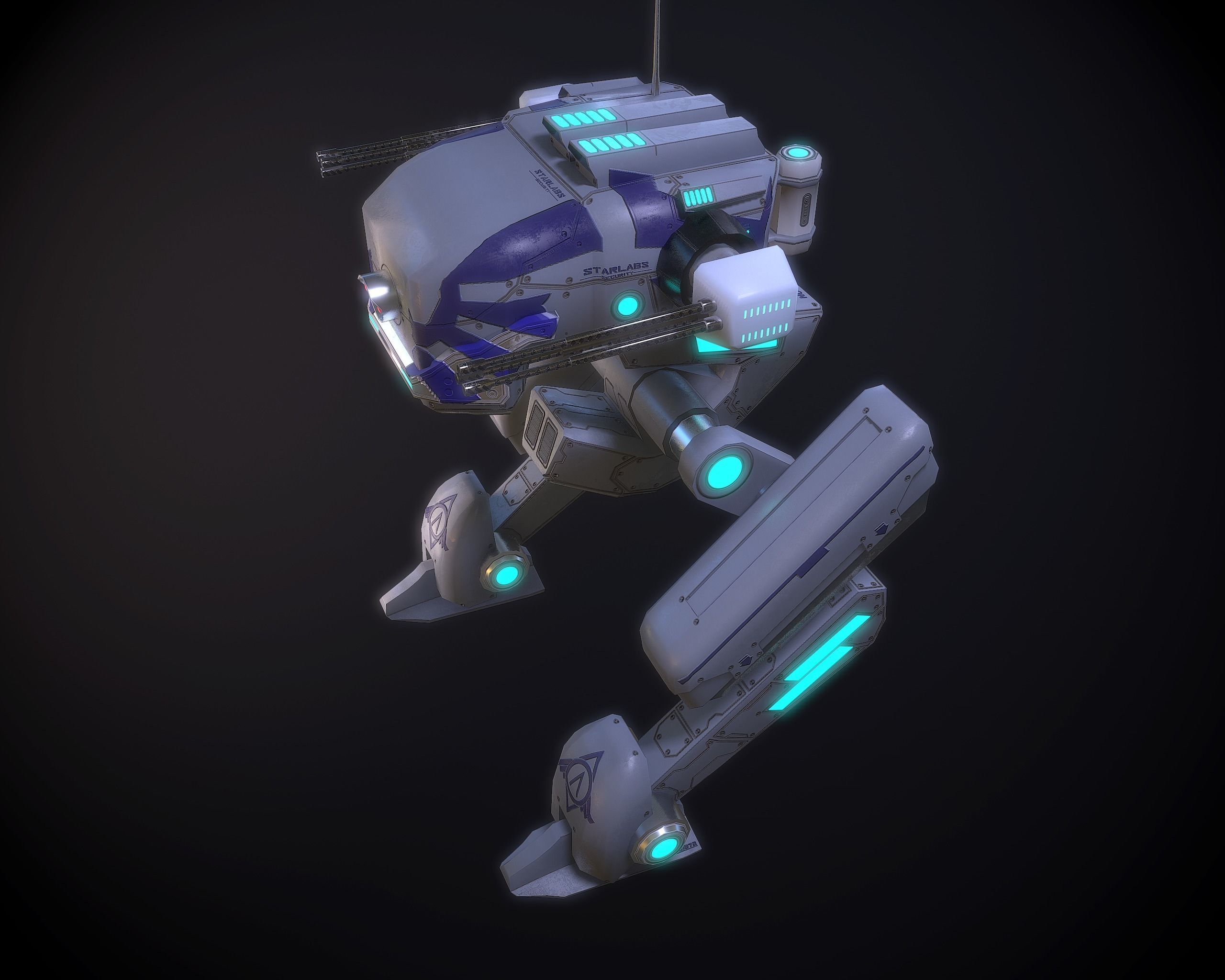 3D model Sprinter light Mech VR / AR / low-poly | CGTrader