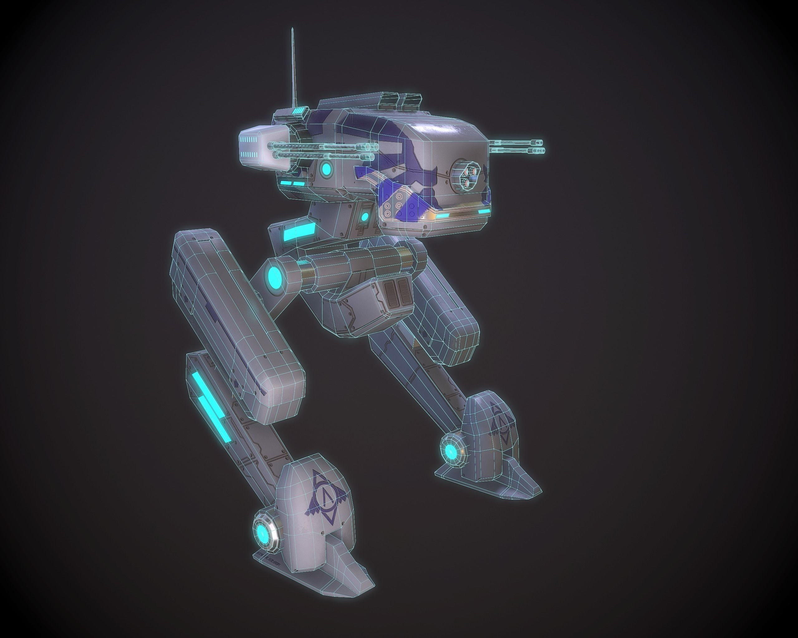 3D model Sprinter light Mech VR / AR / low-poly | CGTrader