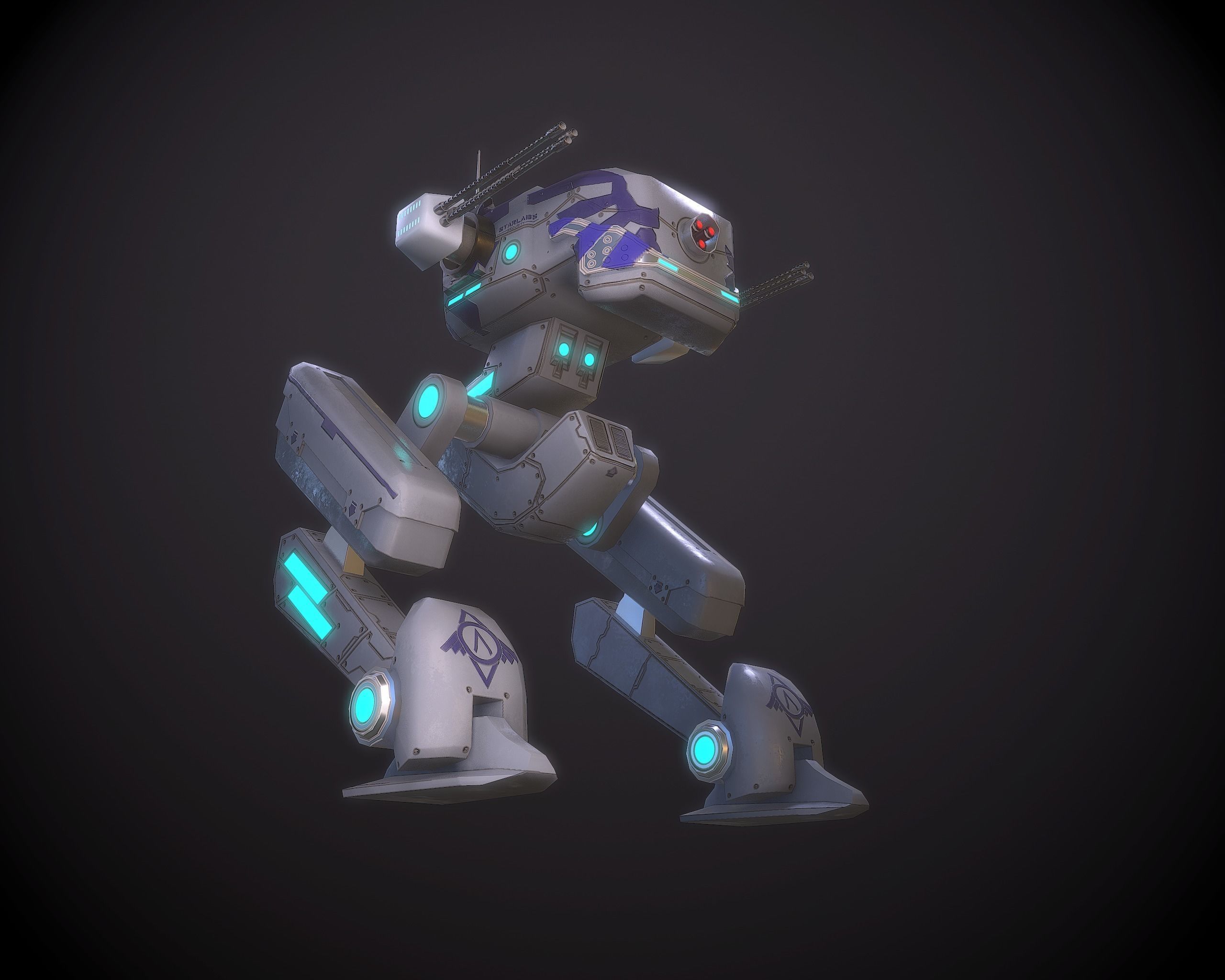 3D model Sprinter light Mech VR / AR / low-poly | CGTrader