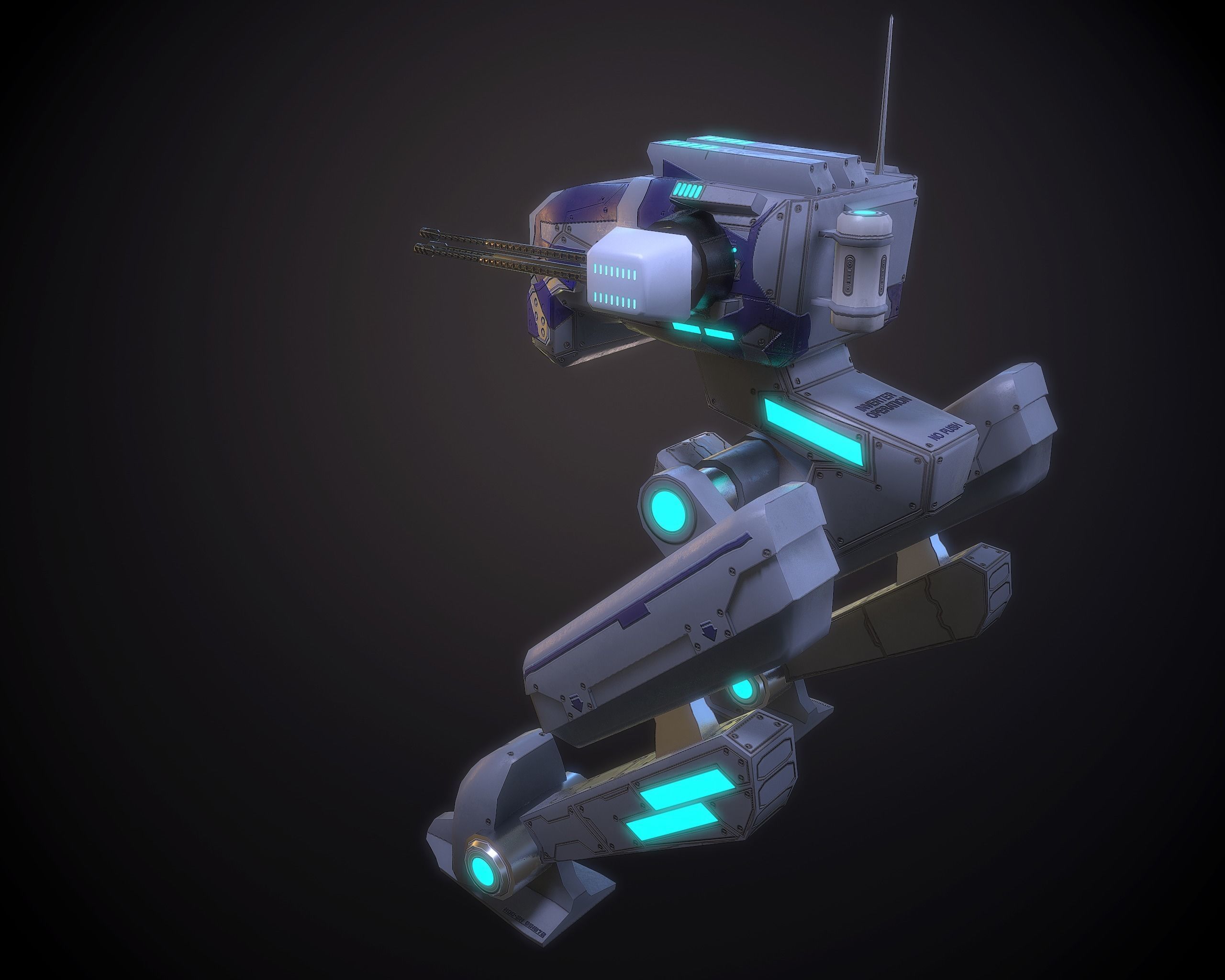 3D model Sprinter light Mech VR / AR / low-poly | CGTrader
